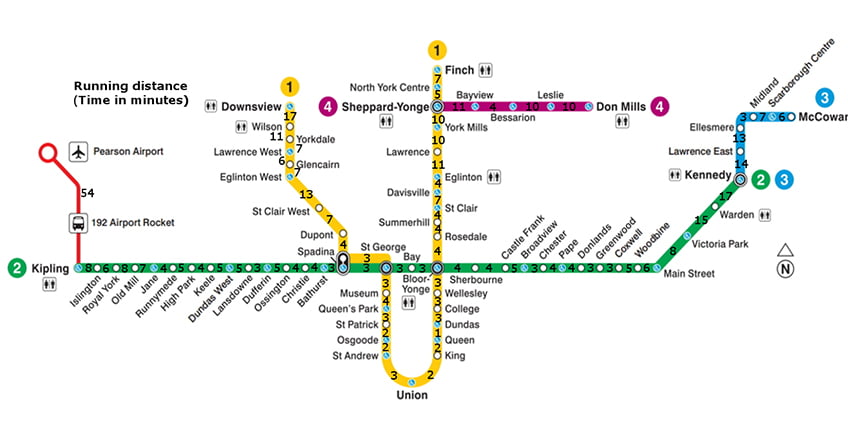 نقشه متروی تورنتو